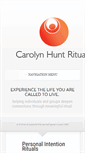 Mobile Screenshot of carolynhuntrituals.com