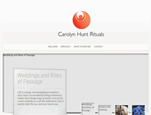 Tablet Screenshot of carolynhuntrituals.com
